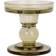 Present Time Glass Art Candlestick 14cm