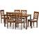 Baxton Studio Mael Dining Set 35.4x59.1" 7