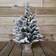 Premier Pre Lit Battery LED Snow Flocked Miniature Christmas Tree 61cm