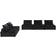 Lilola Home Anna Collection 81402-5C Sofa 120" 5pcs 5 Seater