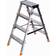 Krause Dopplo double-sided step ladder silver