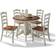 Homestyles French Countryside Off White Dining Set 42" 5