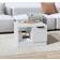 vidaXL Engineered Wood High Gloss White Soffbord 50x50cm