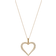 Bloomingdale's Heart Pendant Necklace - Gold/Diamonds