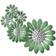 Georg Jensen Daisy Earcuff Medium - Silver/Green