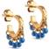 ENAMEL Copenhagen Astrid Hoops - Gold/Blue