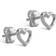 ENAMEL Copenhagen Organic Heart Studs - Silver