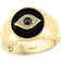 Evil Eye Ring - Gold/Black/Diamonds