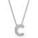 Roberto Coin Tiny Treasures Initial Love Letter A-Z Pendant Necklace - White Gold/Diamonds