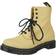 Dr. Martens 1460 Women's Black Eyelet Lace Up Boots - Lemon Yellow