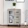 vidaXL 812217 Concrete Gray Sideboard 69.5x90cm