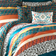 Lush Decor Bohemian Sängöverkast Turkos, Orange (233.7x228.6cm)