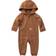 Carhartt Toddlers Long Sleeve Zip-Front Fleece Coveralls - Brown (CM8675-D15)