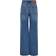 Only Hope Life Ex Hw Wide Straight Fit Jeans - Blue/Medium Blue Denim