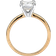 PalmBeach Solitaire Engagement Ring - Gold/Transparent
