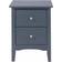 Core Products Como Midnight Blue Grey Bedside Table 32x40cm