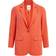 Object Sigrid Single Breasted Blazer - Hot Coral