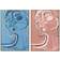Dkd Home Decor Lady Modern Blue/Beige Framed Art 84x123cm 2pcs