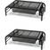 Mind Reader Metal Mesh Monitor Stand And Desk Organizer With Drawer 2-Pack