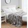 Nautica Lewes Ultra Soft Plush Fleece Blankets Gray (228.6x152.4cm)