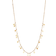 Moon & Meadow Dangling Disc Front Necklace - Gold