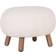 House Nordic Savona White Fotpall 37cm