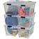 Iris 53 Quart Stack & Pull Storage Box 13.2gal 6pcs