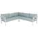 Brafab Weldon Conjunto de Sala de Exterior, Mesa incl. 3 Sofás