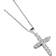Freemans Cross Necklace - Silver/Transparent