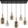 Lucide Joanet Smoke Grey/Matt Gold/Brass Pendel 132cm
