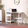 Homcom Compact Computer Storage Shelves White Writing Desk 51x119.5cm