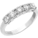 Jewelco London Pentalogy Eternity Ring - Silver/Diamonds