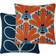 Ashley Wilde Orla Kiely Bright Honey Bee Cushion Cover Green, Blue, Orange (50x50cm)