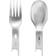 Opinel Taschenmesser PICNIC PLUS 4-teiliges Messer Besteckset 19.2cm