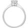 Jewelco London Claw Set Round Engagement Ring - White Gold/Diamond