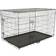 Go Pet Club 2 Doors Metal Dog Crate with Divider 24"L x 18"W x 20"H 45.7x50.8