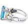 Lagos Glacier Ring - Silver/Gold/Blue