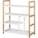 Homcom 4 Tier Brown /White Shoe Rack 68x78cm