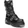 New Rock Reactor Half Boots - Black