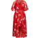 City Chic Bold Floral Maxi Dress - Love Red Floral