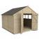 Forest Garden 10 Apex Overlap Double Door Shed (Building Area )