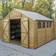 Forest Garden 10 Apex Overlap Double Door Shed (Building Area )