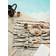 ferm LIVING Alee Viskestykke Beige, Sort (100x50cm)