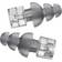 Etymotic ER20XS High Fidelity Earplugs Standard Clear Stem - Grey