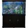 Aquarium Fish Tank & Cabinet with Complete Starter Kit with Black Gravel