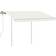 vidaXL Manual Retractable Markise with Posts 250x300cm