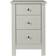 Furniture To Go Florence Soft Grey Bedside Table 40x40cm