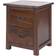 Core Products Boston Dark Lacquered Finish Bedside Table 40x45cm 2pcs