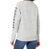 Carhartt Women's Relaxed Fit Midweight Crewneck Block Logo Sleeve Garphic Sweatshirt - Asphalt Heather Nep