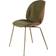 GUBI Beetle 3D Veneer Walnut Brass Kitchen Chair 78cm
